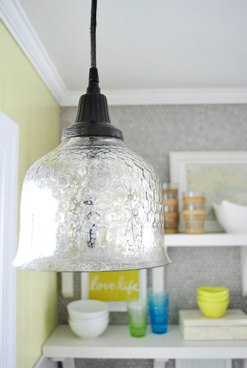 paint glass light fixture