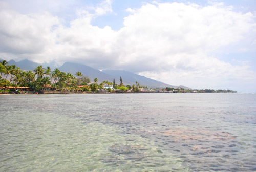 HI Beach View From Water