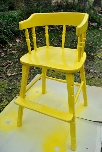 High Chair Yellow