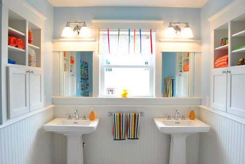 Homearama Blue Bathroom