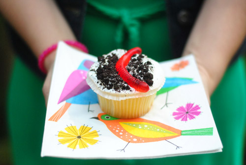 Cupcakes de festa muito próximos