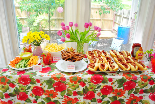 Party Food Full Table