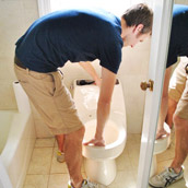 Swapping Out A Dated Toilet