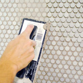 Grouting Penny Tile
