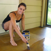 Staining A Concrete Floor