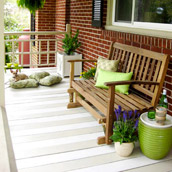 Painting A Striped Porch