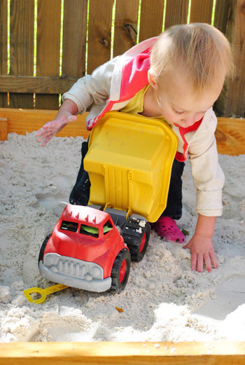 Sandbox 36 Playing With Truck