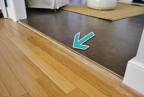 How To Add Floor Trim Transitions And, Transition From Tile To Vinyl Flooring