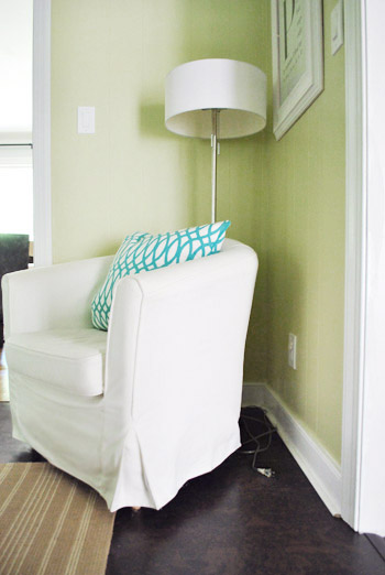 A Clean Flush Mounted Light Near The Fireplace Young House