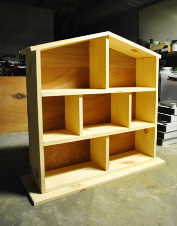 american girl doll house made out of bookshelves