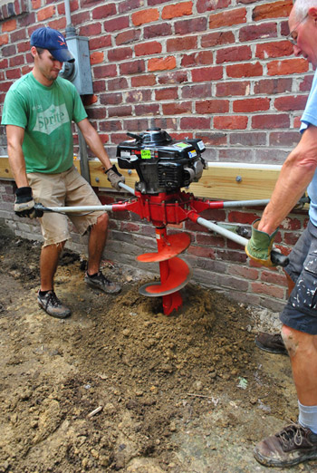 Deck post on sale hole digger