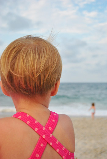 Beach Evening Clara Hair From Back