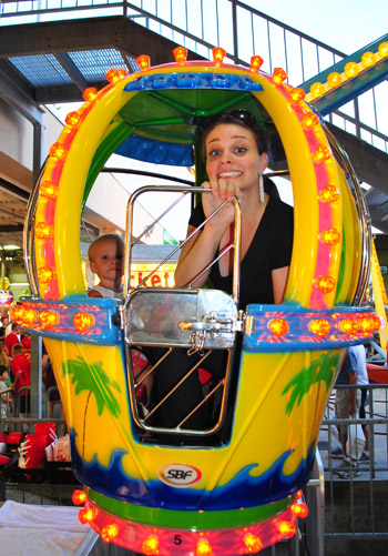 Beach Funland Ferris Wheel Close