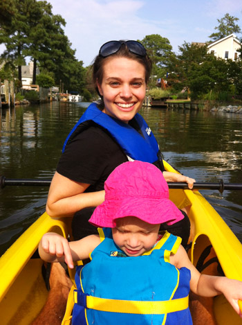 Beach Kayak Sherry Smiling