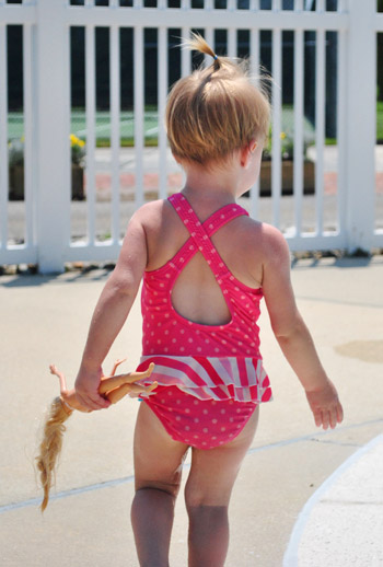 Beach Pool Bathing Suit Back