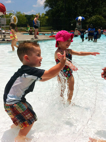 Bowers Pool Splashing