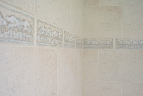 Removing An Old Shower Tile Border Young House Love