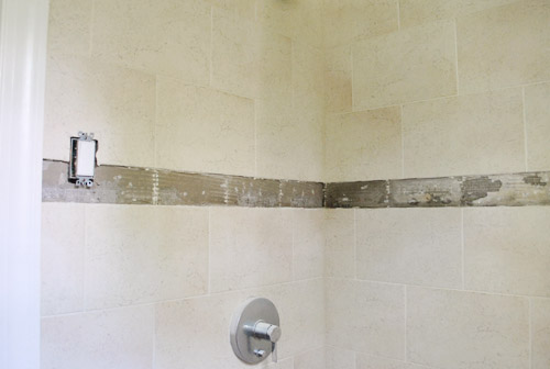 Replacing Old Shower Border Tiles Young House Love