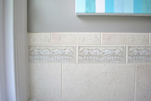 Removing An Old Shower Tile Border Young House Love