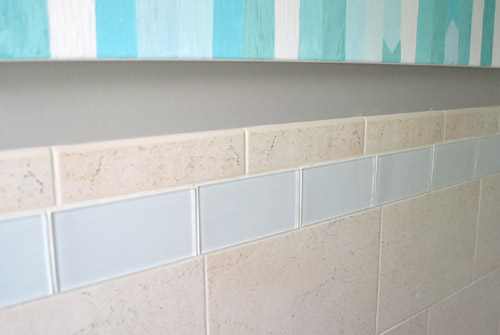 Replacing Old Shower Border Tiles, How To Change Border Tiles In Bathroom