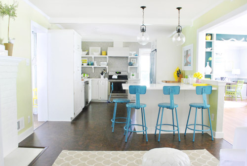 Kitchen Stools Straight On