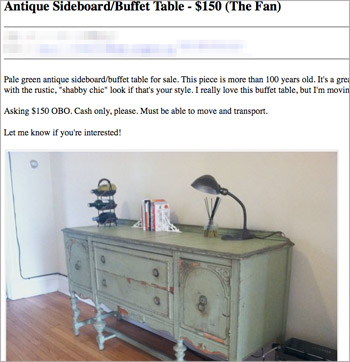 Sideboard Craigslist Shot