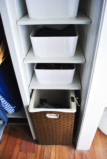 bathroom closet organization - clean & easy!