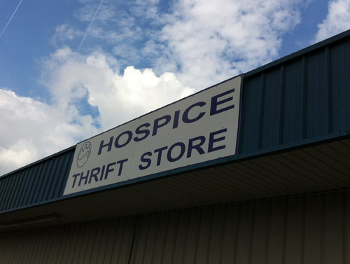 Hospice Thrift Sign