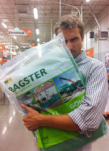 Waste Management Bagster Dumpster In A Bag Green : Target