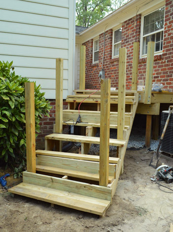 How To Build A Deck It S Done, Building Wooden Steps For A Deck