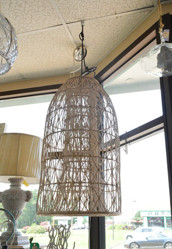 Turning a basket into deals a pendant light