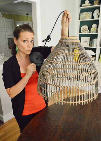 pendant light basket