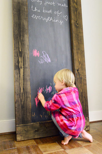 Love this chalk board idea!  Homemade chalkboard paint, Diy chalkboard  paint, Chalkboard paint