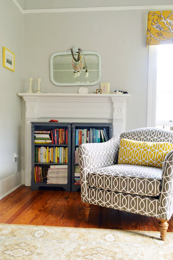 Vintage Fireplace Mantle Used For Storing Books Bookcase