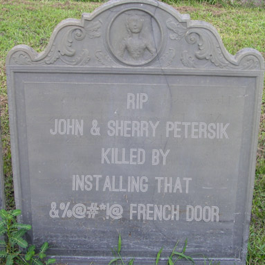 Grave Stone French Door