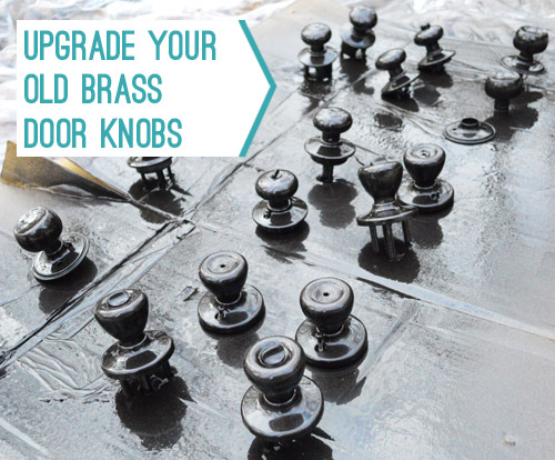 How To Upgrade Your Old Brass Door Knobs With Spray Paint Young