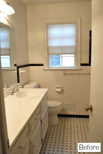 before photo of bathroom 