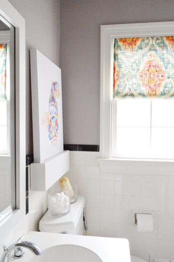 DIY Bathroom Mirror Frame with Molding - The Happier Homemaker