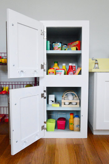 How To Make A Play Refrigerator From An Old Cabinet Young House Love