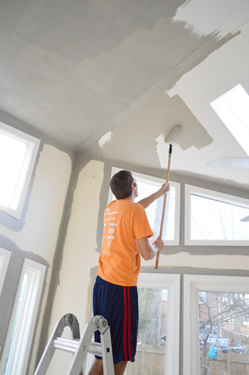 how to paint vaulted ceilings