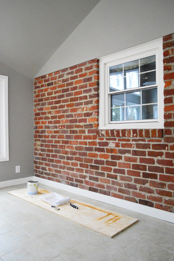 How To Paint A Brick Wall Young House Love