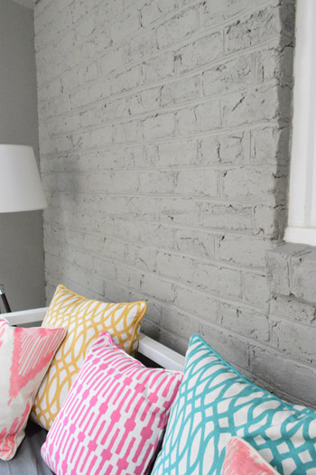 How To Paint A Brick Wall And Unify Choppy Room Young House Love - How To Paint Brick Walls Interior