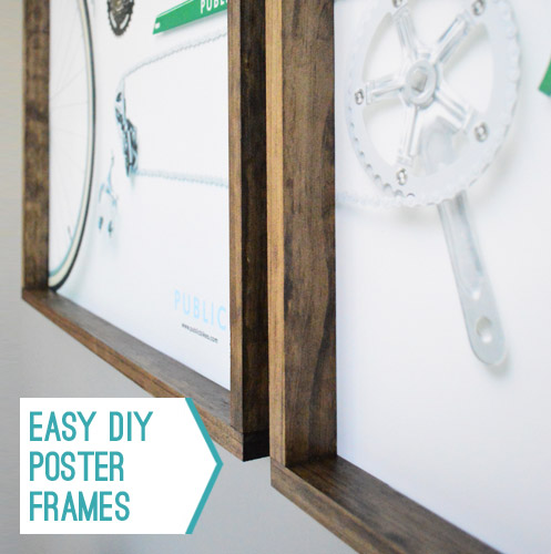 Framing Large Posters the Easy Way - Sawdust Sisters