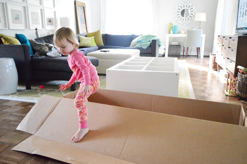 Clara Playing With Box