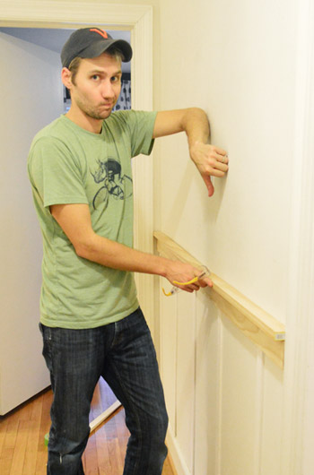 thumbs down to adding a top rail to DIY board and batten trim molding