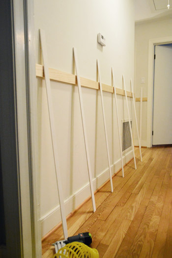 DIY BOARD AND BATTEN USING YARD STICKS 