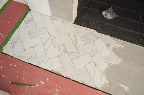 FireTile 14 Herringbone Started