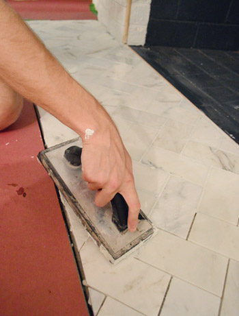 FireTile 18 Grouting Hand