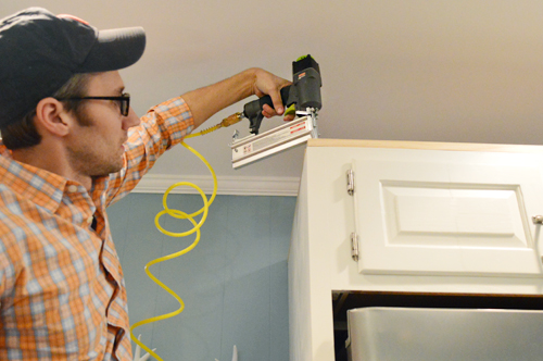 How To Add Crown Molding To The Top Of Your Cabinets Young House