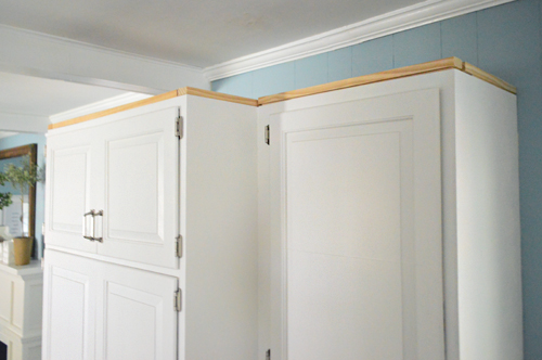 How To Add Crown Molding The Top Of, How To Add Decorative Molding Cabinet Doors
